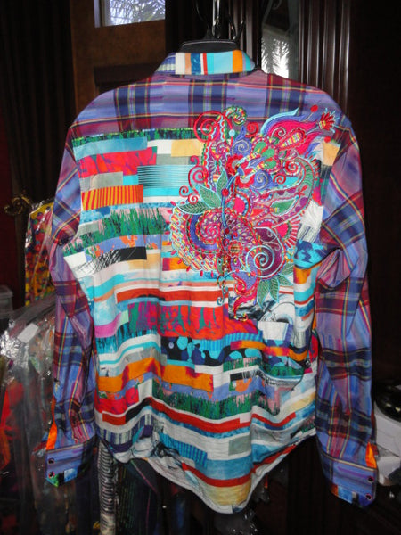 Robert Graham Breaking Lands Limited Edition Long Sleeve Shirt Size Medium