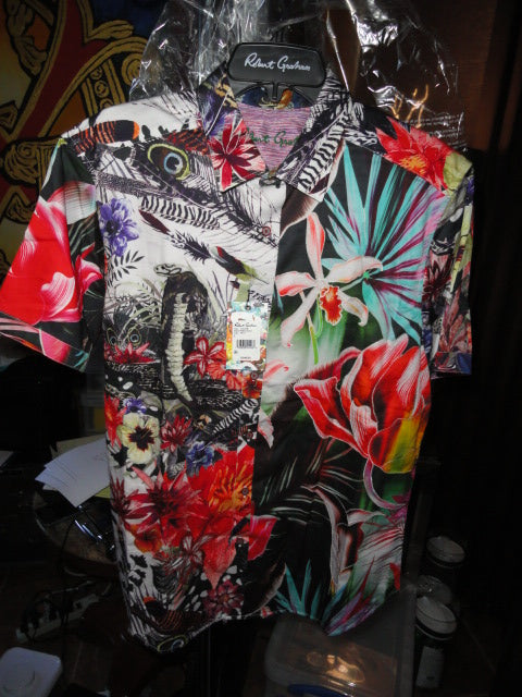Robert Graham Biscayne Colorful Short Sleeve  2XL Size Shirt