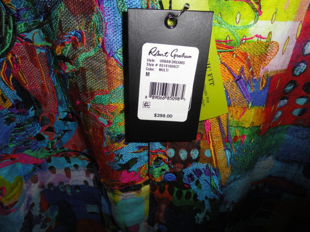 Robert Graham Urban Dreams Medium Size Long Sleeve Shirt New with Tags