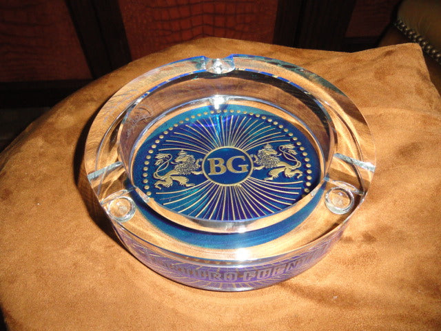Arturo Fuente custom heavy clear glass ashtray. NIB 7 7/8" Diameter