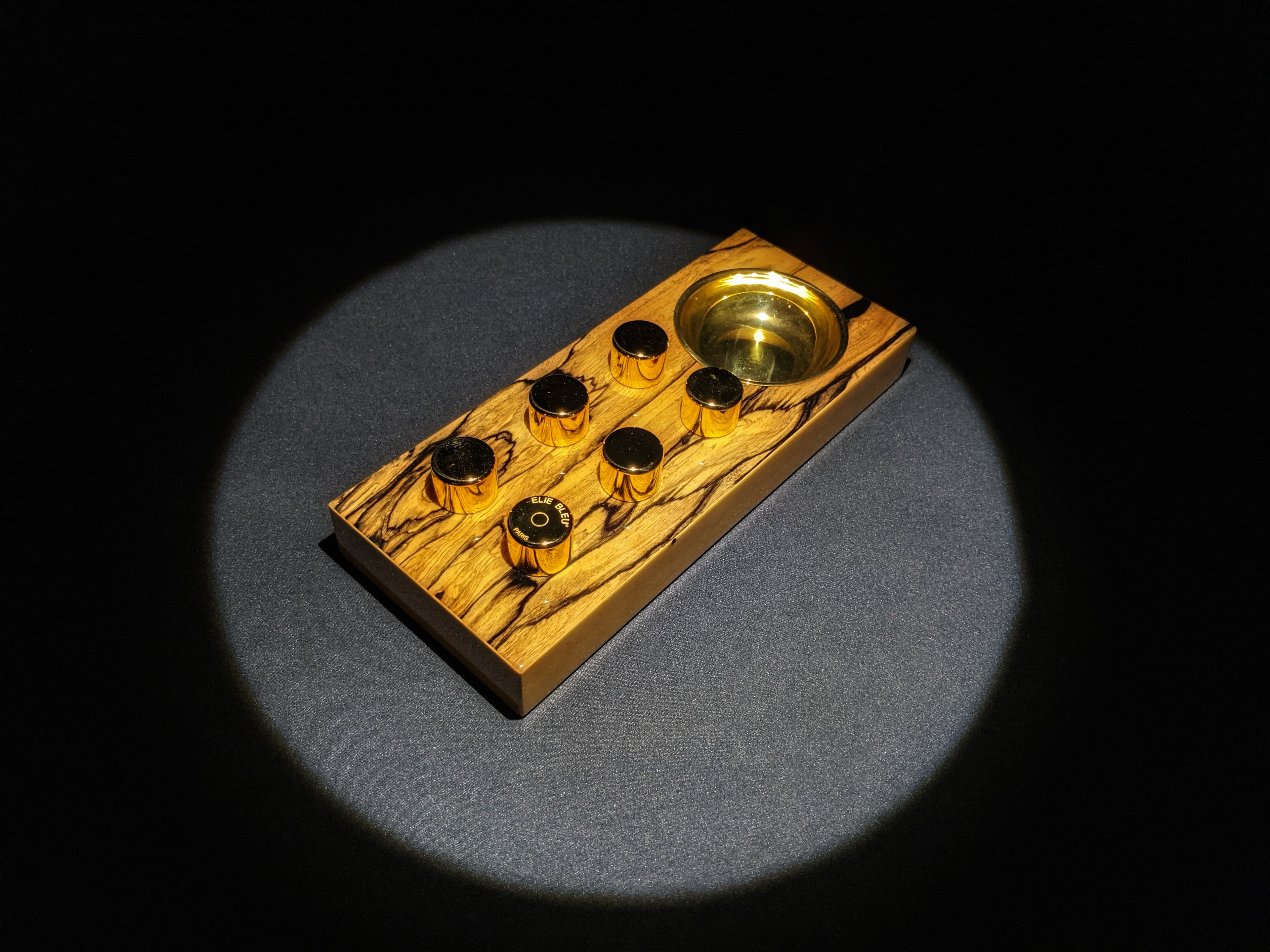 Elie Bleu Royal Ebony Wood Egoist Ashtray