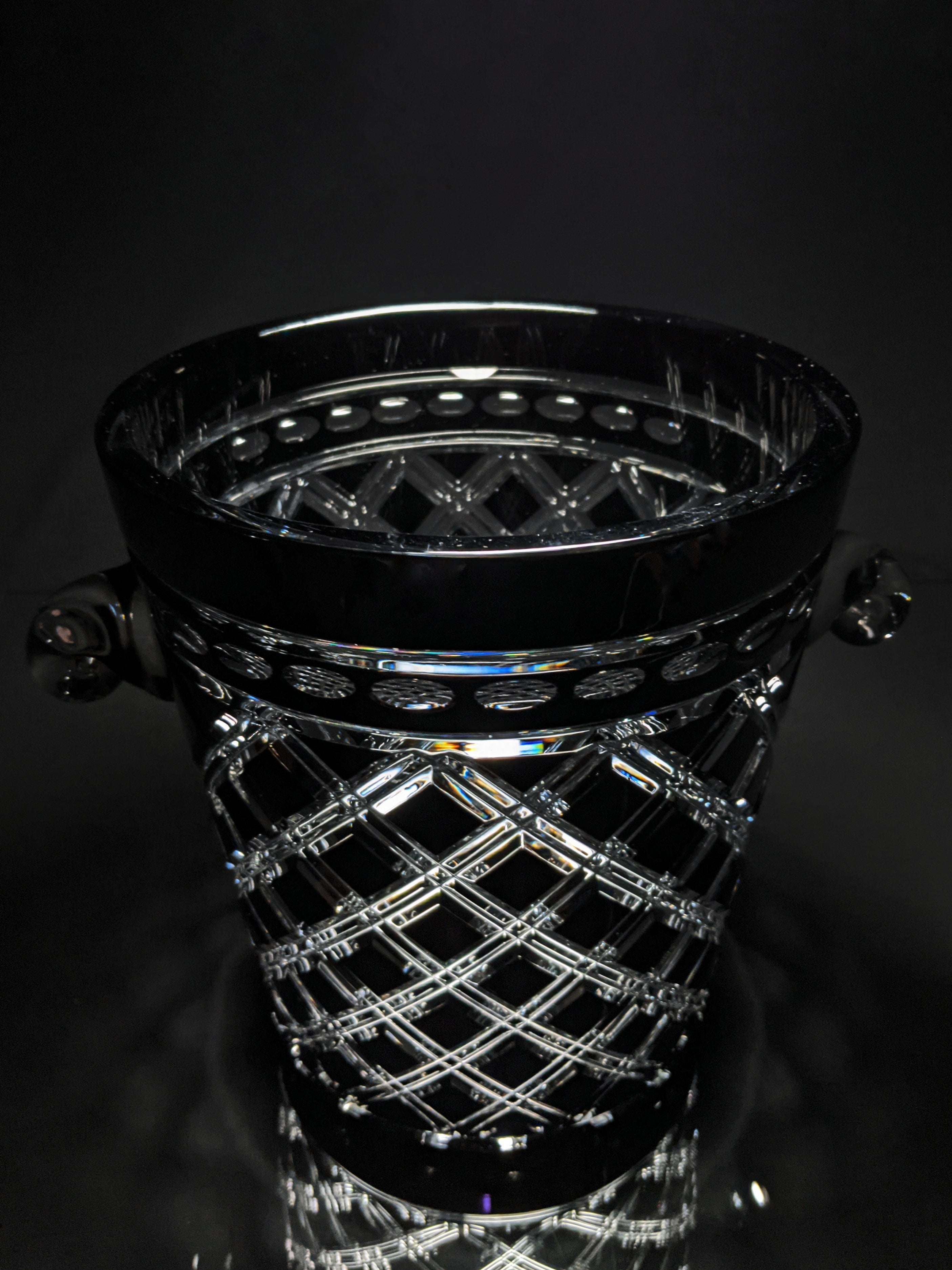 Black Crystal Champagne Ice bucket