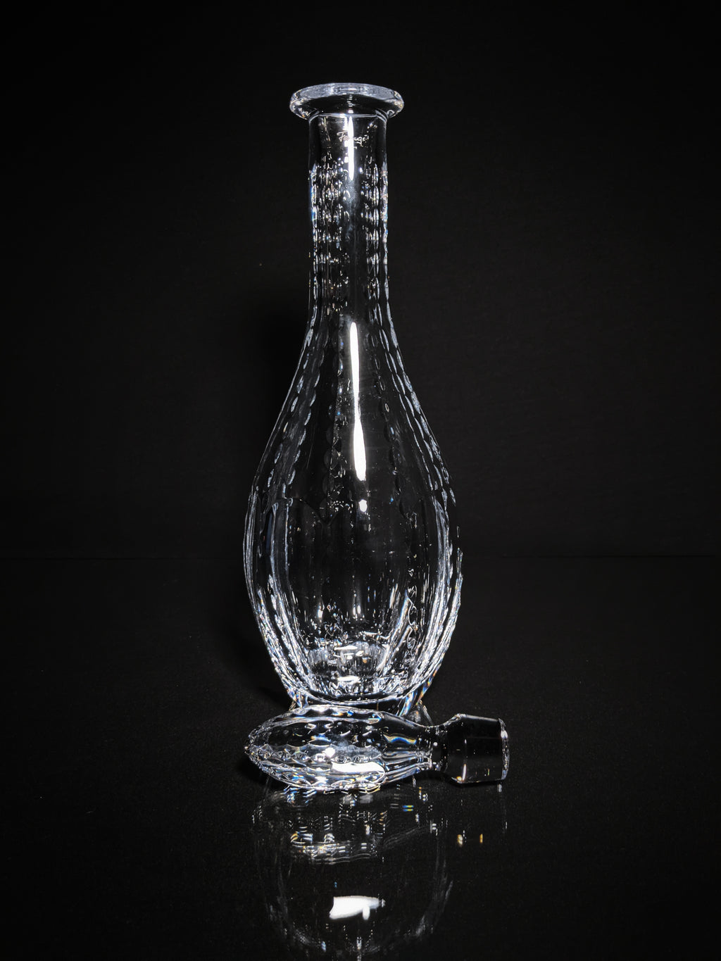 Faberge Bristol Clear Crystal Decanter NIB