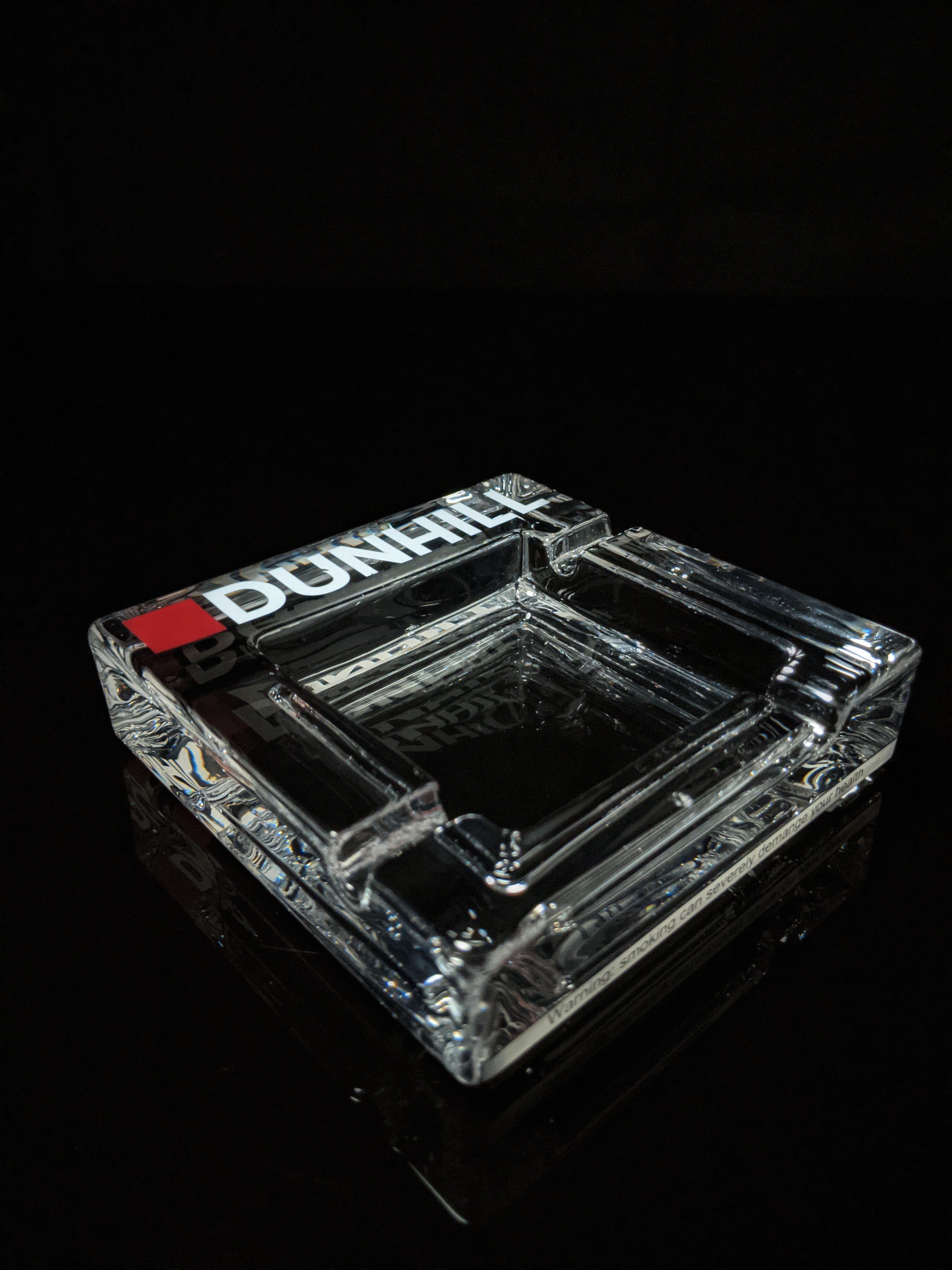 Dunhill Square Glass Ashtray
