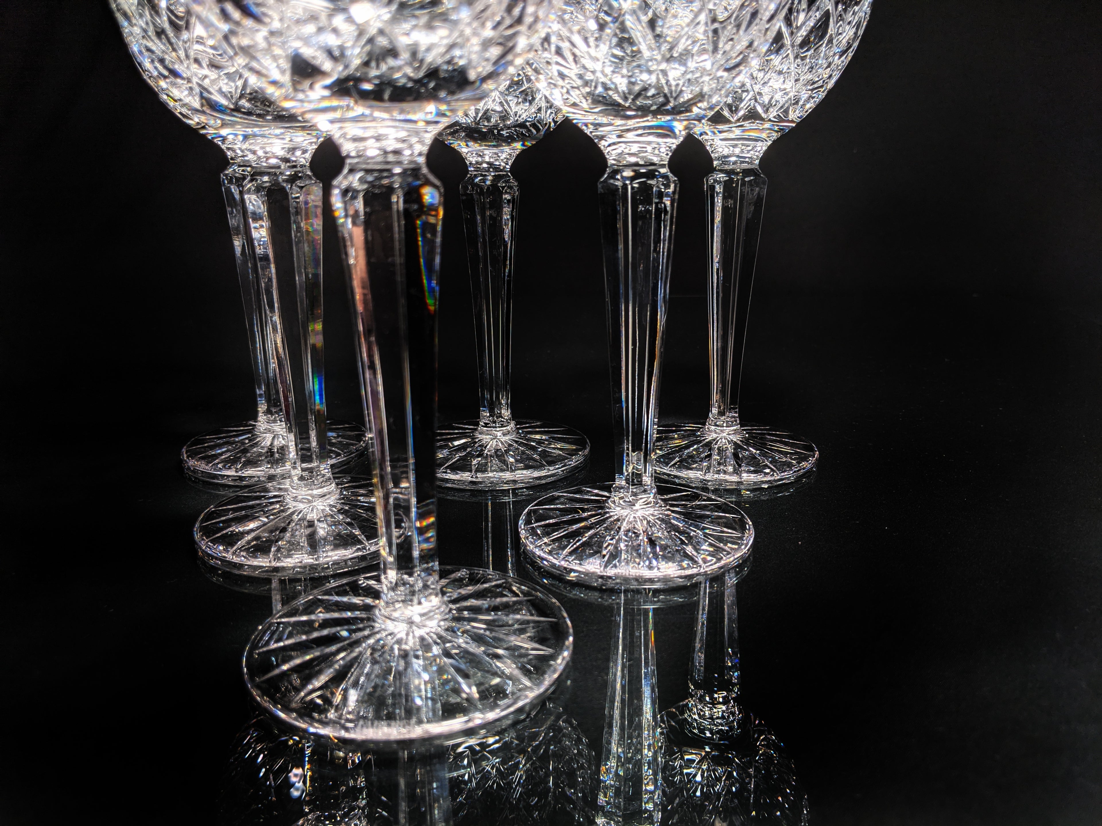 Faberge Clear Crystal Goblets