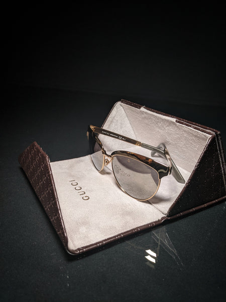 Gucci Ladies Gold Sunglasses