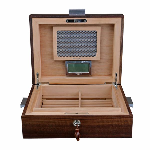 Brizard and co. The "Organic Contempo" Cigar Humidor - Figured Walnut (30/40 Count)