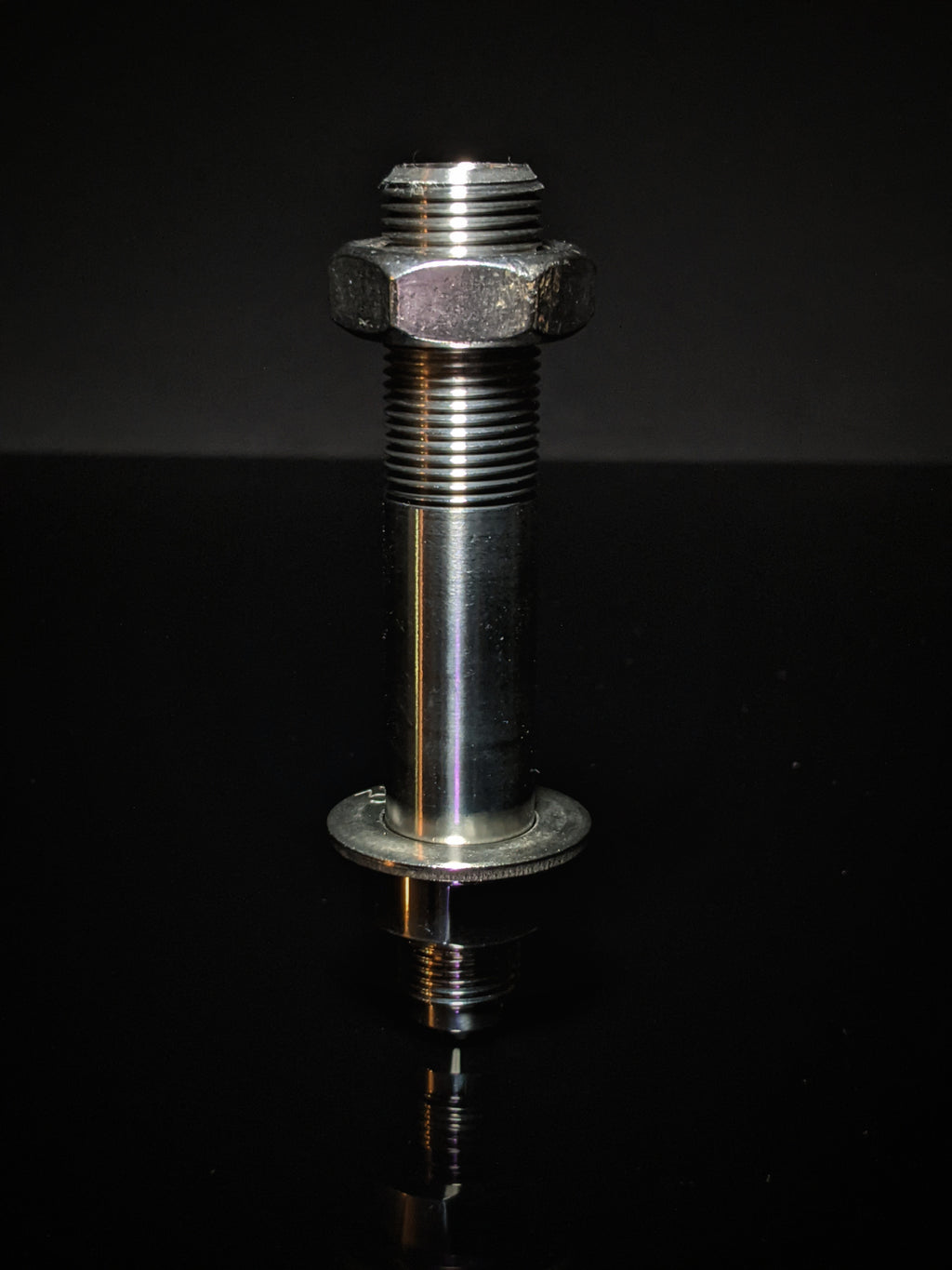 Marine Machine Thru Hull Fitting 3/8 FIP  to No 6 Flare