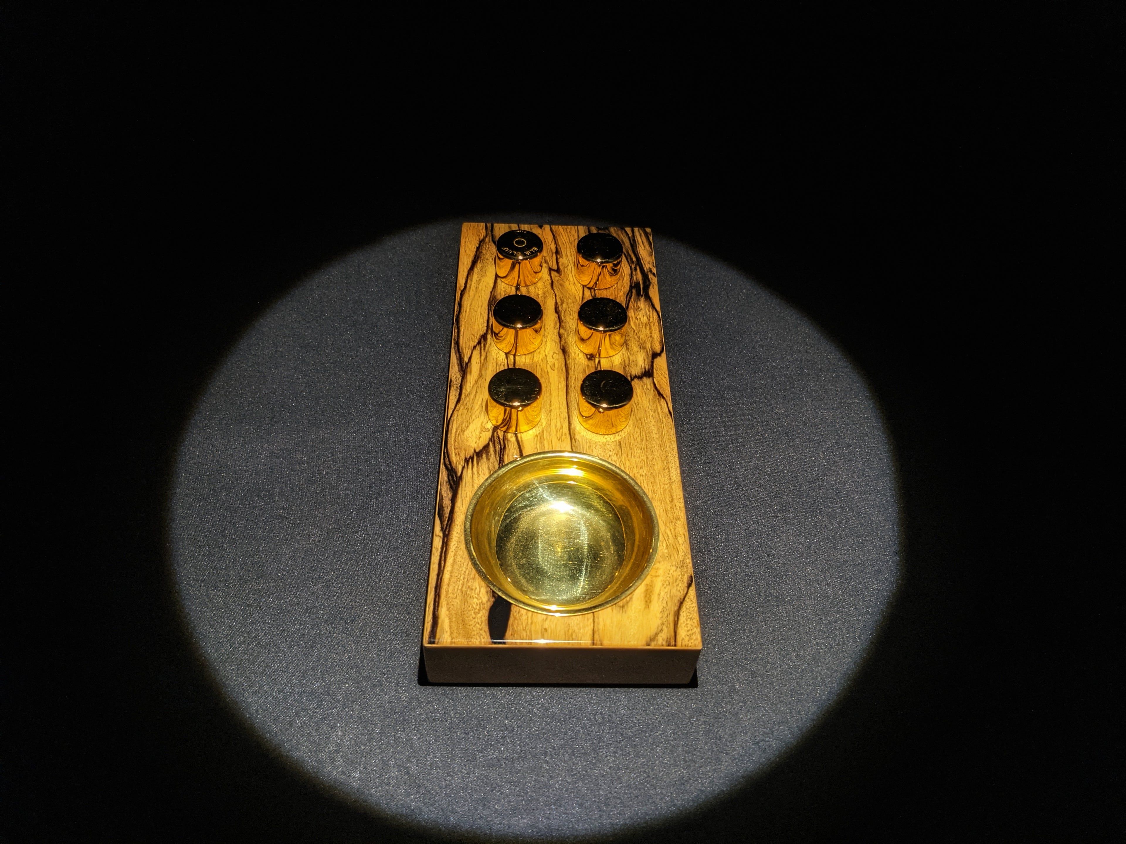 Elie Bleu Royal Ebony Wood Egoist Ashtray