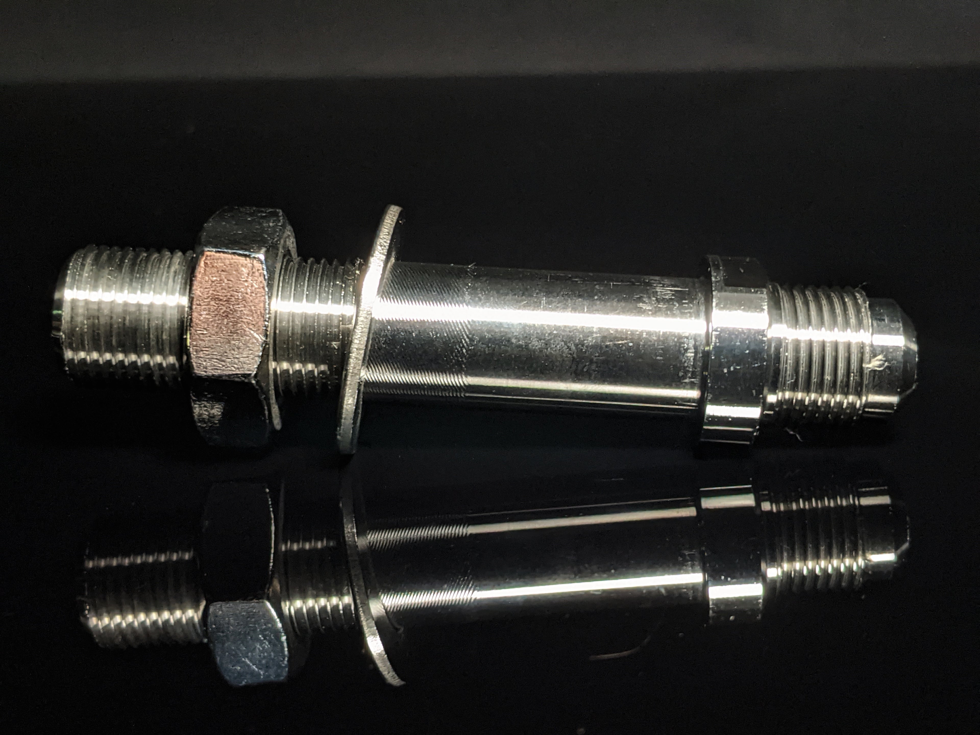 Marine Machine Thru Hull Fitting 3/8 FIP  to No 8 Flare