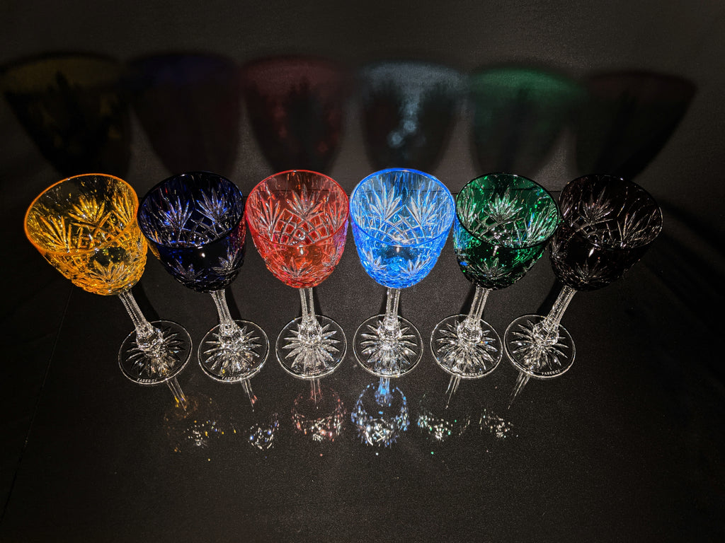 Fabergé Odessa Hock Crystal Goblets — Set of 6