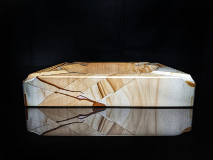 Natural Marble Square Cigar Ashtray 7" square NIB