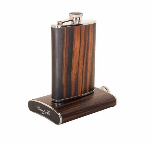 Brizard and Co. The 8 oz Flask - Macassar Ebony