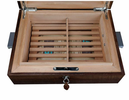 Brizard and co. The "Organic Contempo" Cigar Humidor - Figured Walnut (30/40 Count)