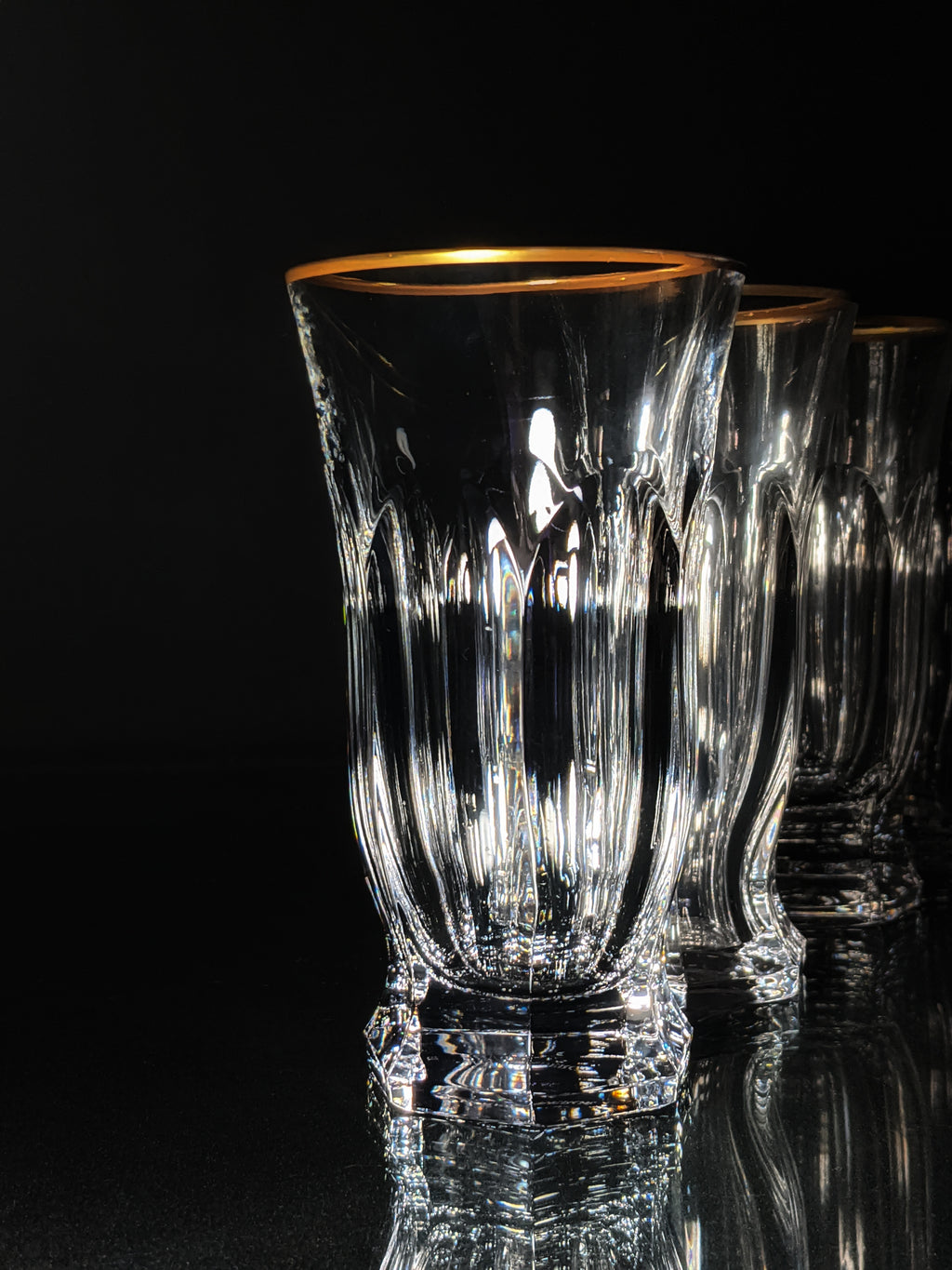 Faberge  Crystal Highball Glasses set of 4 NIB