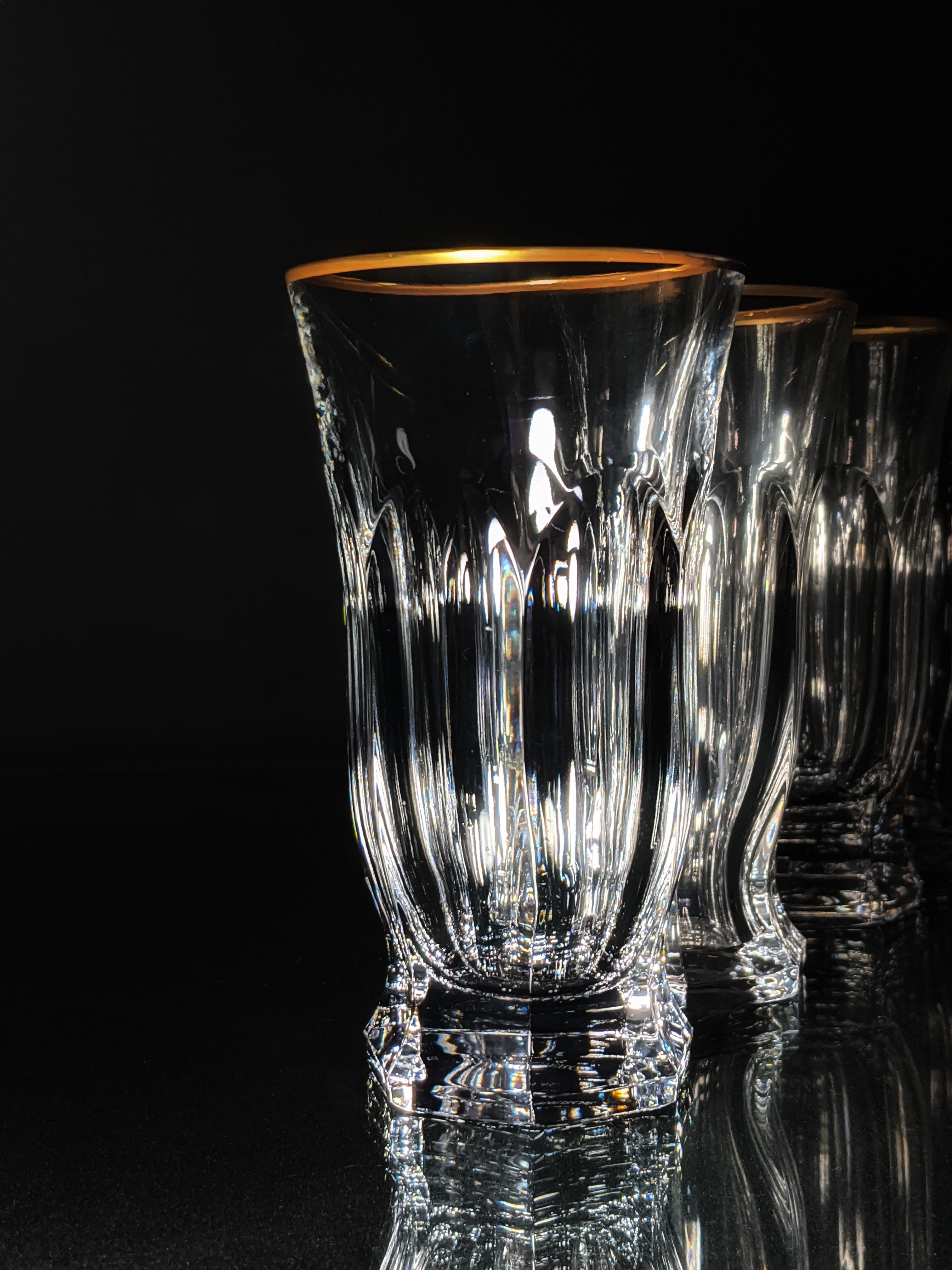 Faberge  Crystal Highball Glasses set of 4 NIB
