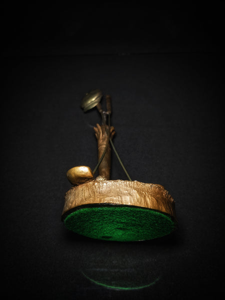 Mark Hopkins Bronze Golf Sculpture " Woods "