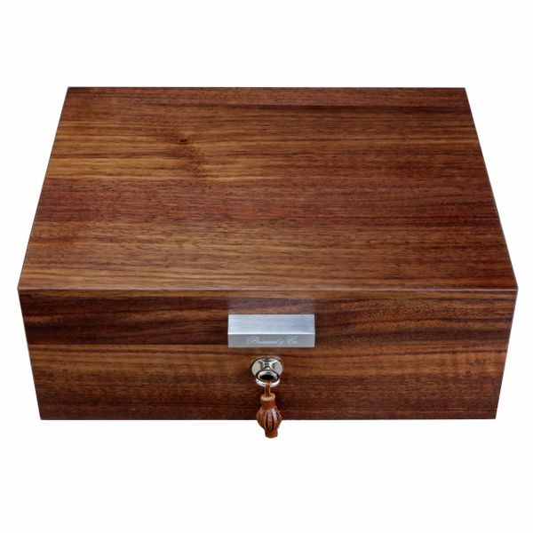 Brizard and co. The "Organic Contempo" Cigar Humidor - Figured Walnut (30/40 Count)