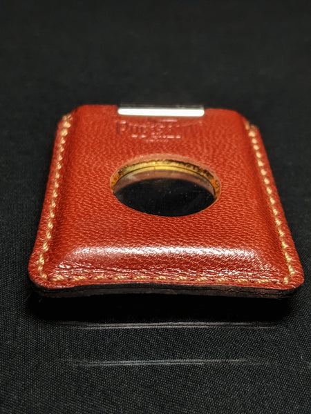 Pheasant by R.D.Gomez Stainless Steel  Cutter CABRA Brown  Leather BNIB