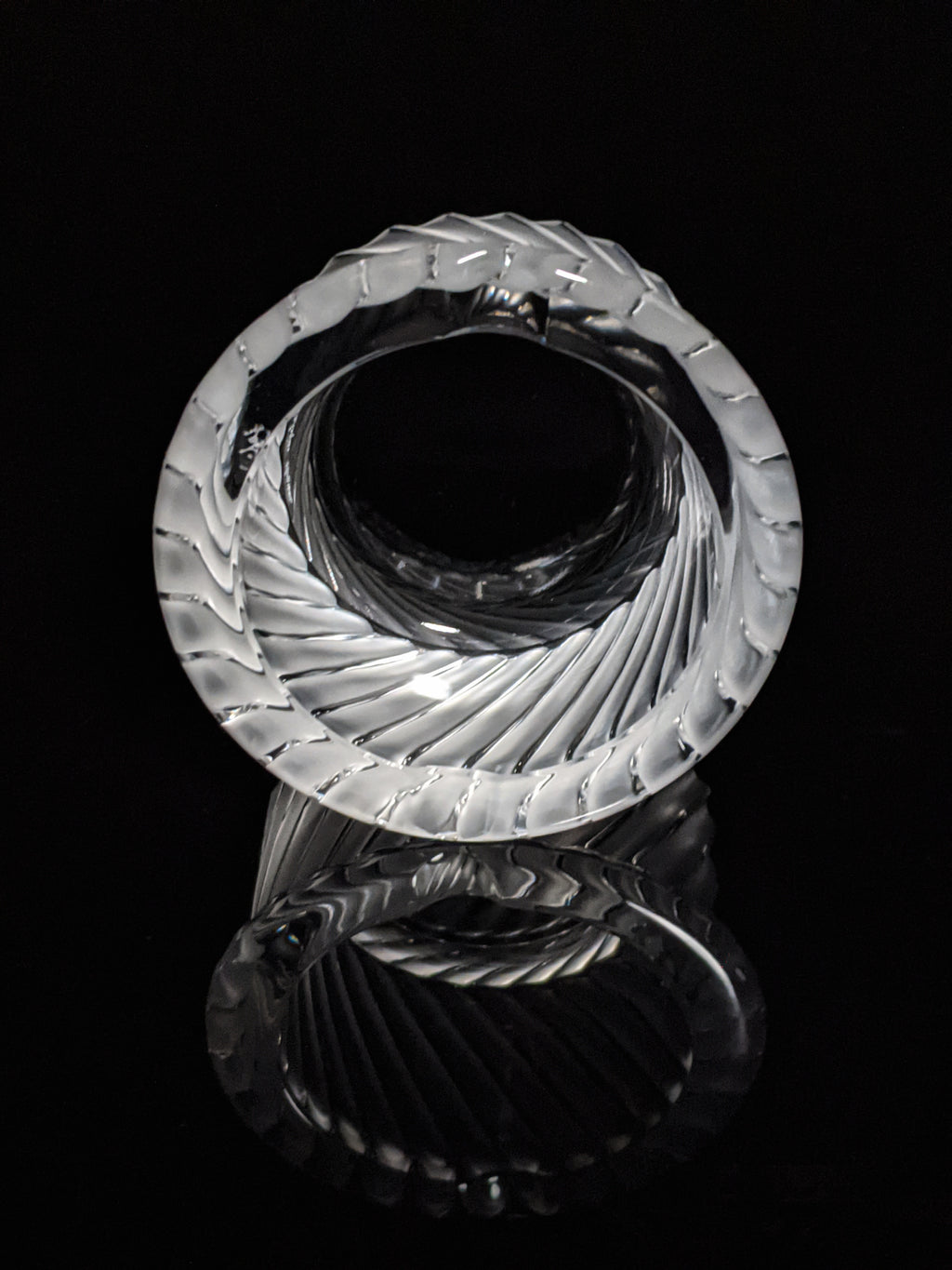 Lalique France Crystal Smyrne Ashtray