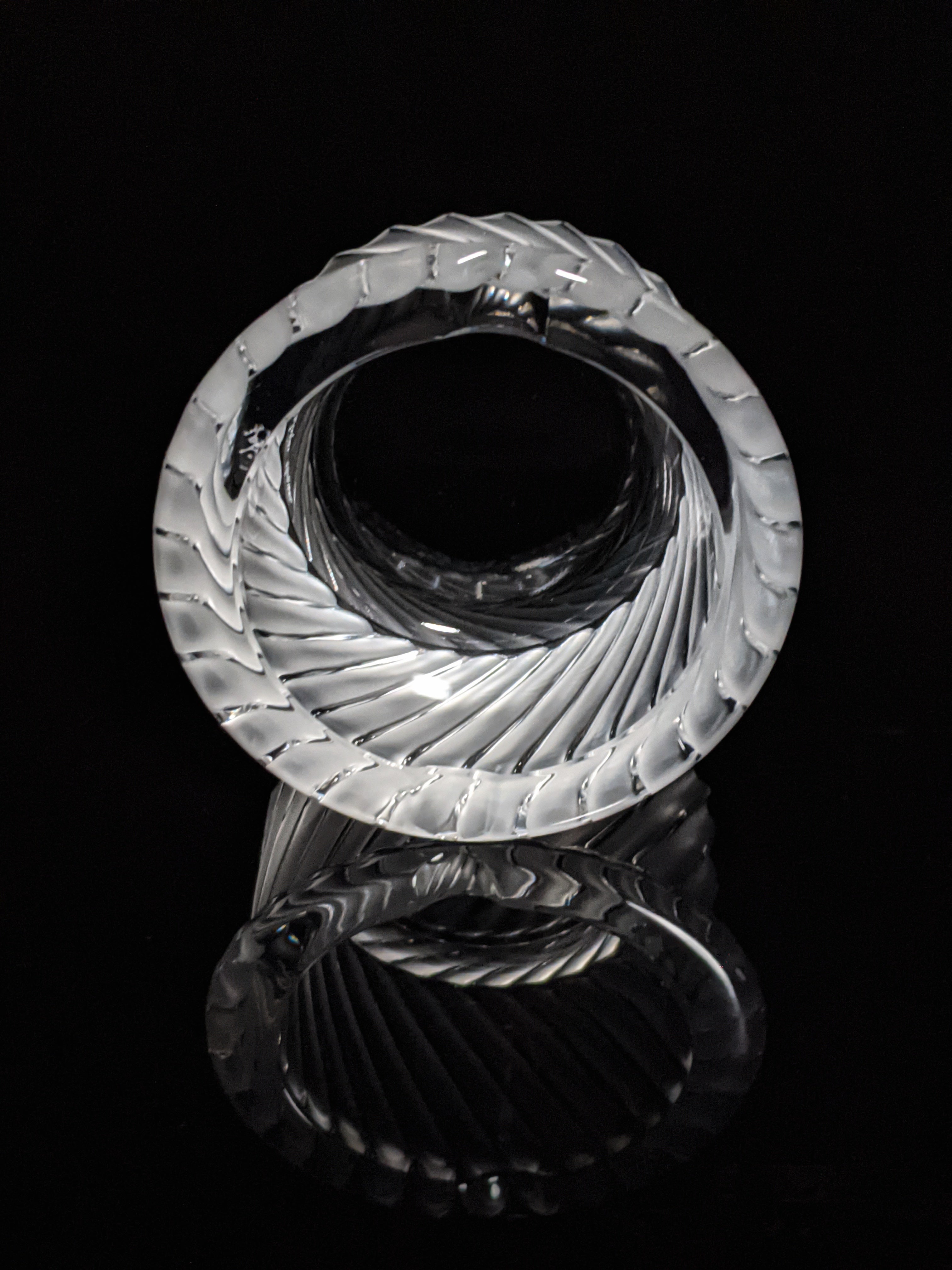 Lalique France Crystal Smyrne Ashtray