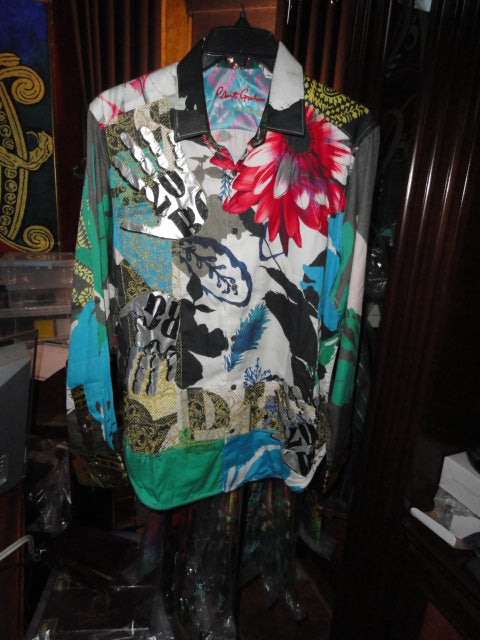 Robert Graham The RJ Limited Edition Skull Long Sleeve Shirt Size Large new with tags