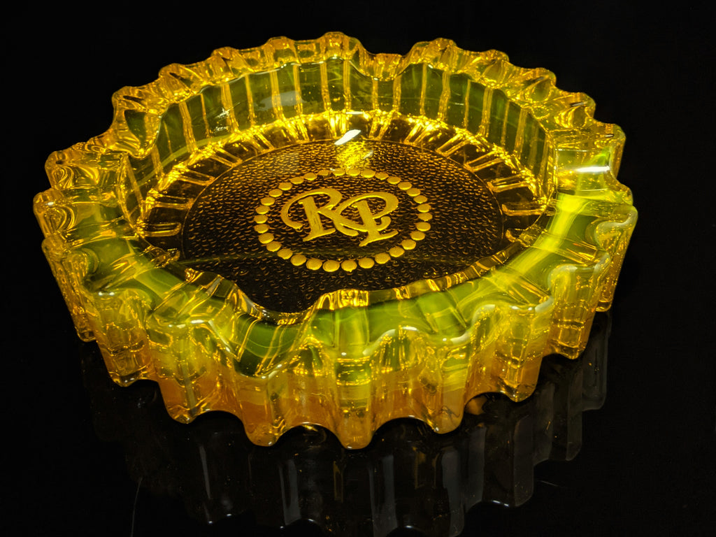 Rocky Patel Amber Heavy Duty  Glass Ashtray
