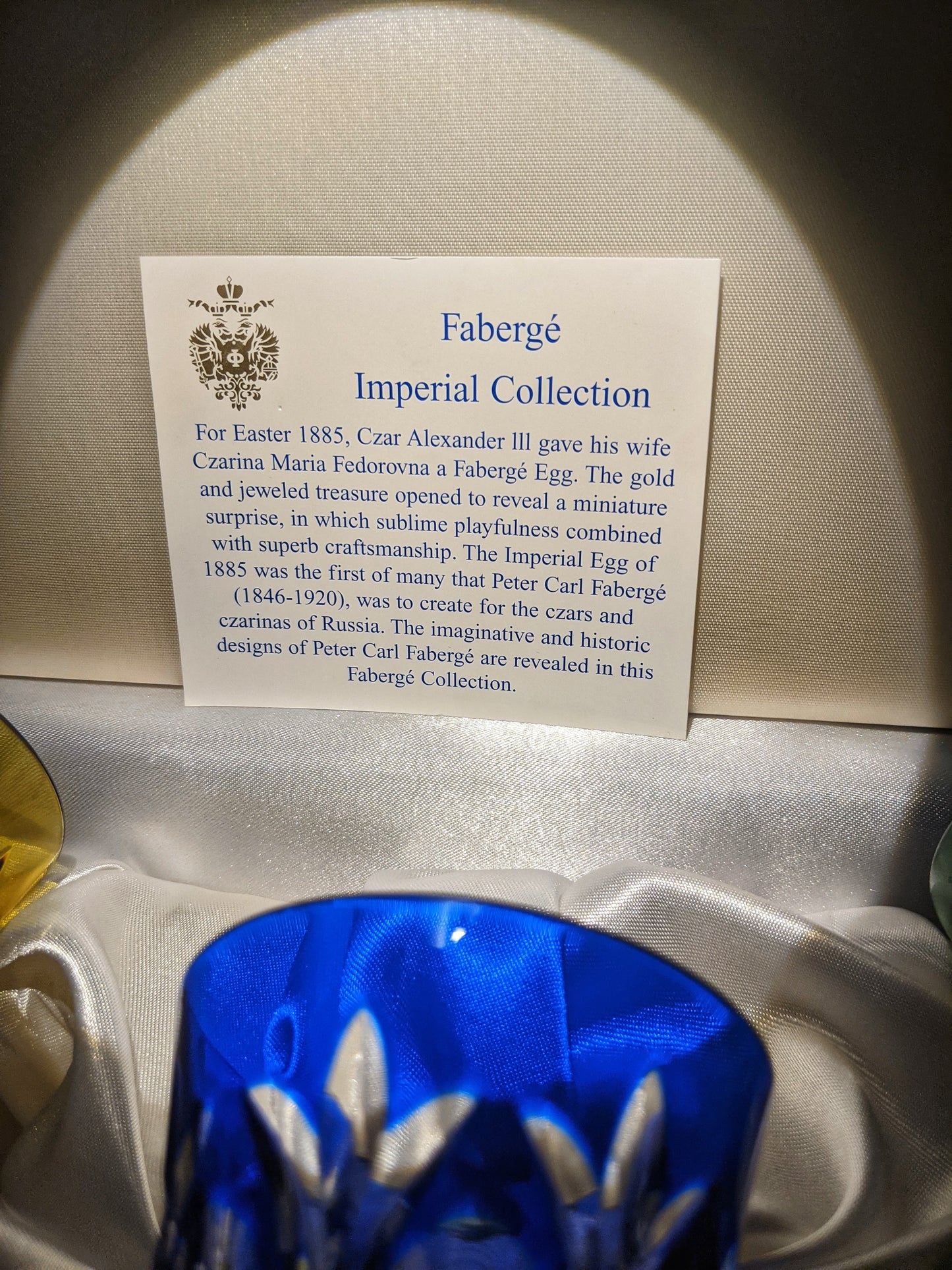 Faberge Grand Palais Crystal Colored Flutes