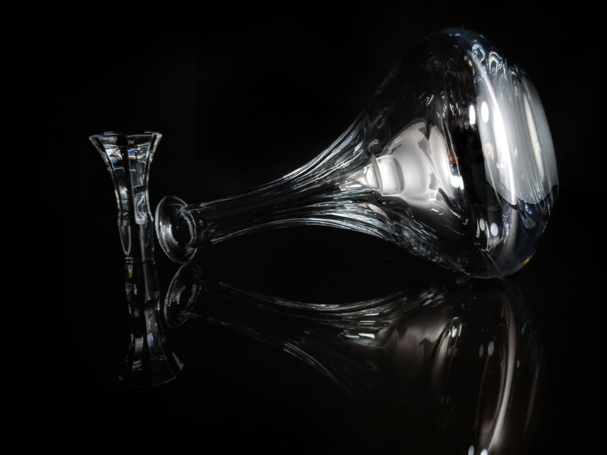 Christofle Crystal Decanter fluted pristine condition with tags