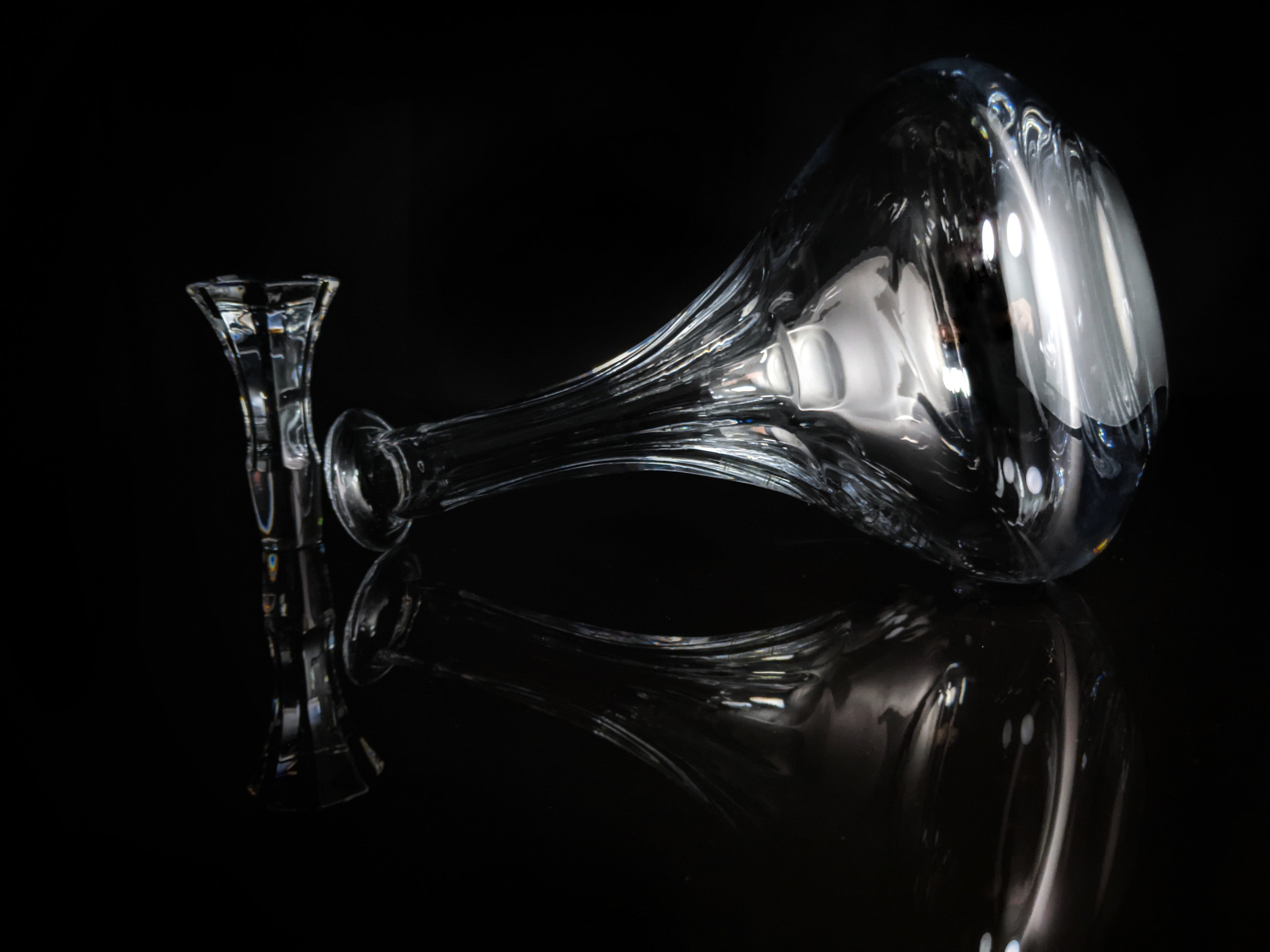 Christofle Crystal Decanter fluted pristine condition with tags