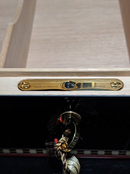 Elie Bleu  Alba Black Sycamore Humidor 110 count NIB Made in France