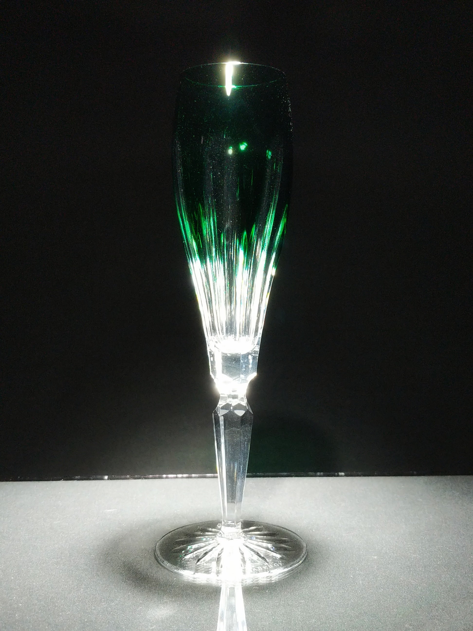 Faberge Lausanne Crystal Colored Flutes