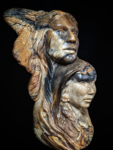 beautiful statue stands approx 9" tall