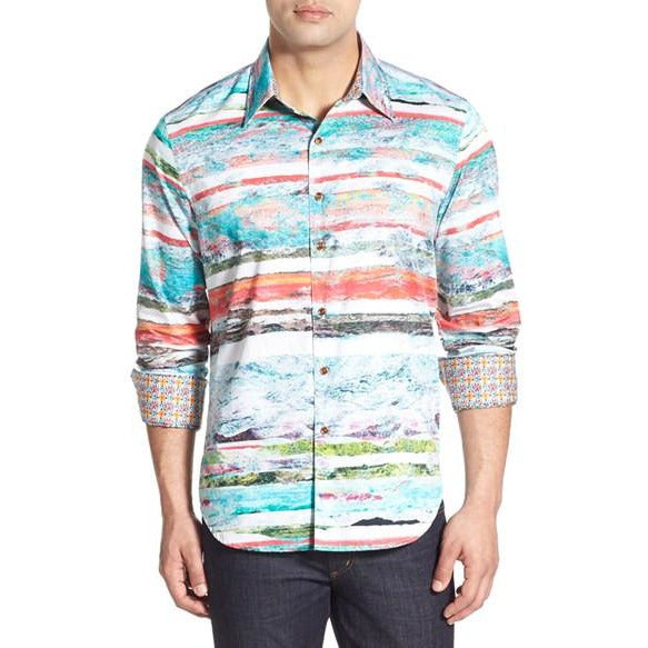 Robert Graham " Bendouins" Classic Fit Sport Shirt Medium-sized New