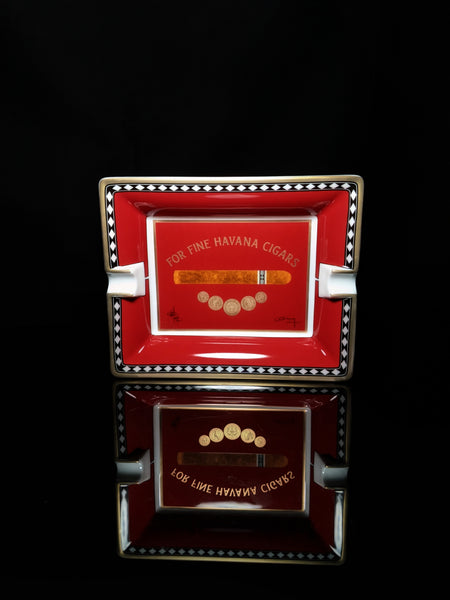 Elie Bleu Medals Red Ashtray new in the original box made in France