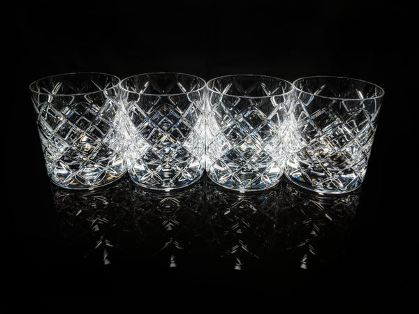 Faberge Oberon Crystal  Old Fashion Glasses