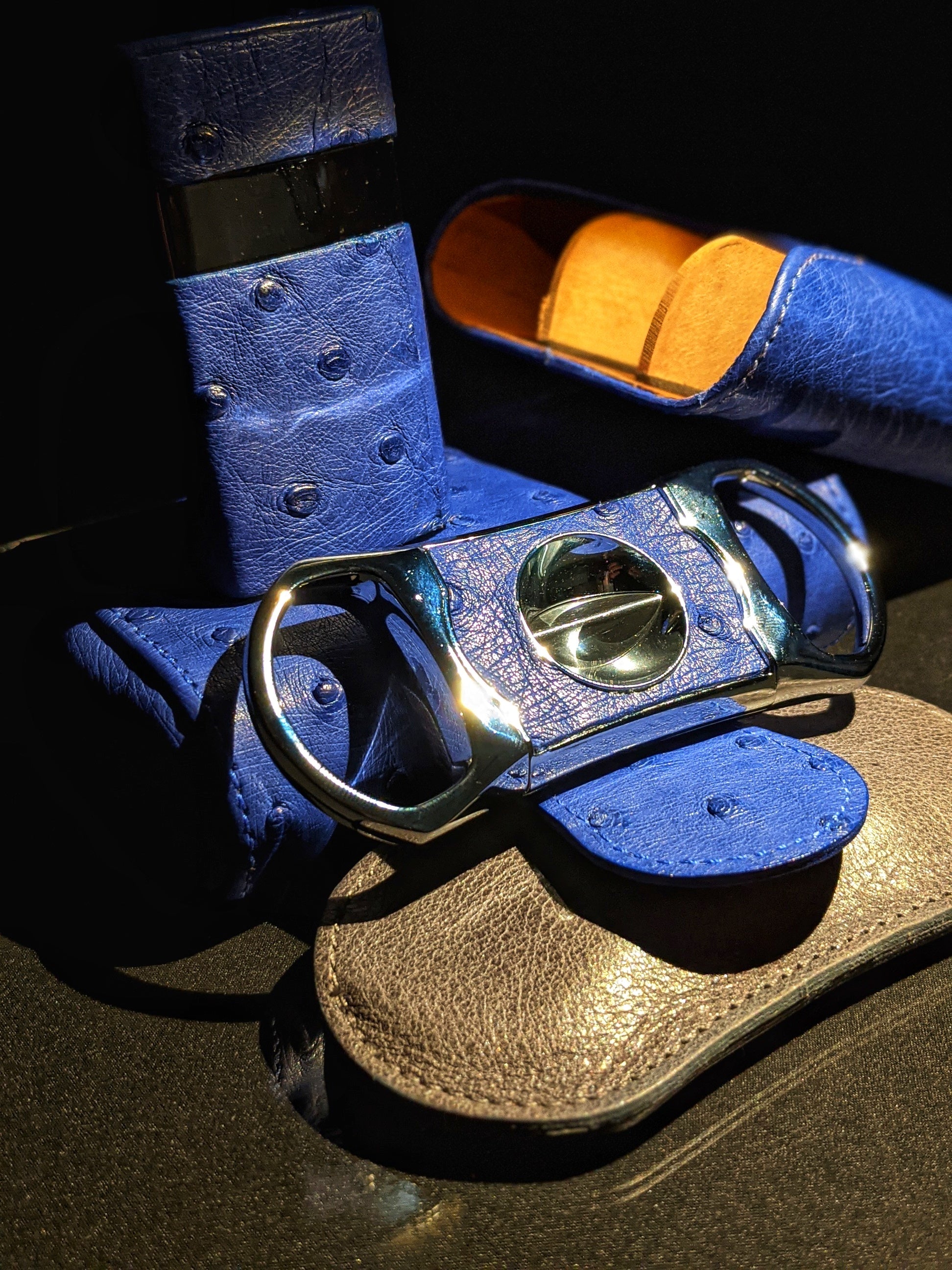 Brizard and Co Blue Ostrich Combo