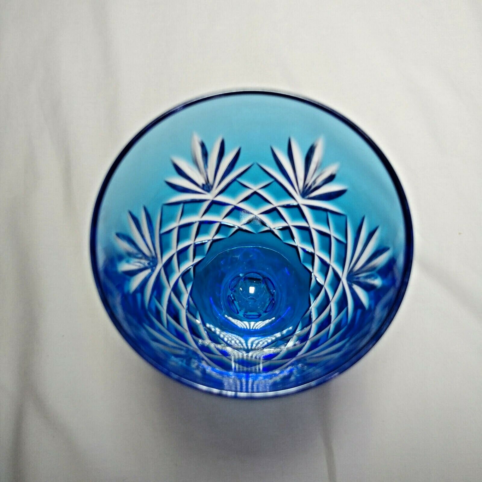 Faberge Odessa Sky Blue Crystal Glass