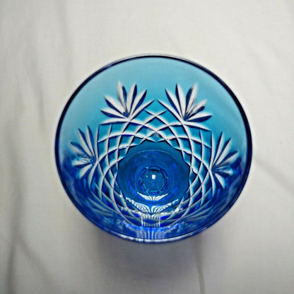 Faberge Odessa Sky Blue Crystal Glass