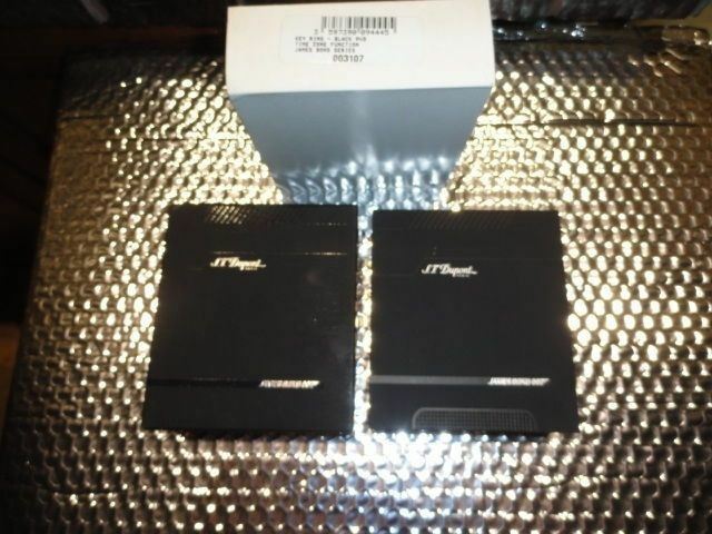 st dupont james bond 007 black pvd key ring