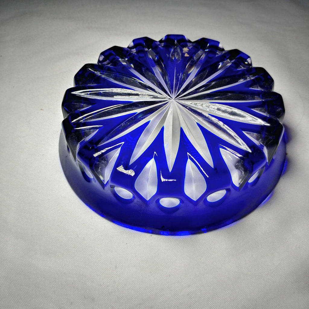 Faberge |  Wine Bottle Coaster | Blue Crystal | New in the Box