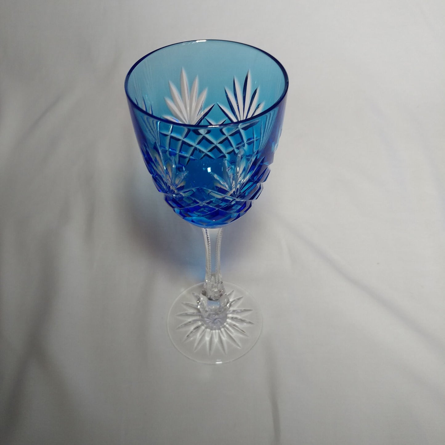 Faberge Odessa Sky Blue Crystal Glass