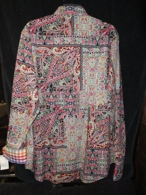 Robert Graham Men's Designer Sport Shirt - Lost City (Classic Fit) Large