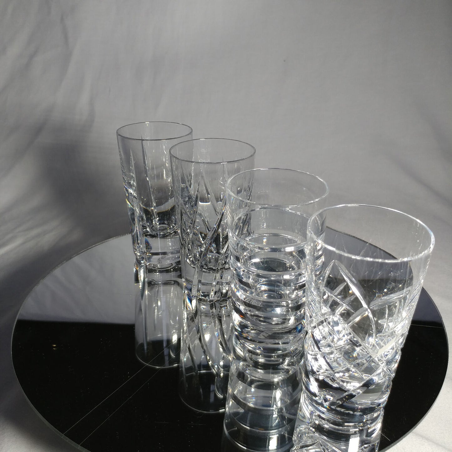 Faberge Clear Crystal Shot Glasses