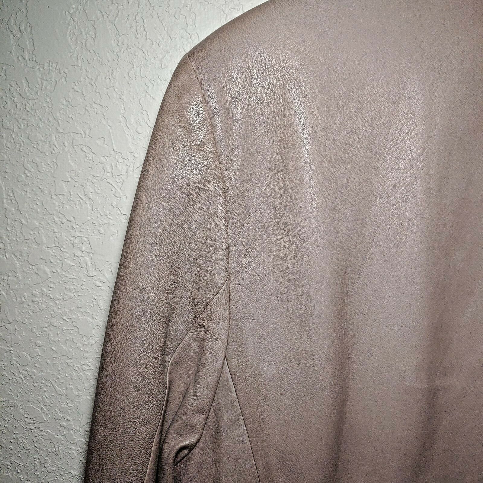 Fratelli Rossetti Men's Gray Leather Blazer/Jacket
