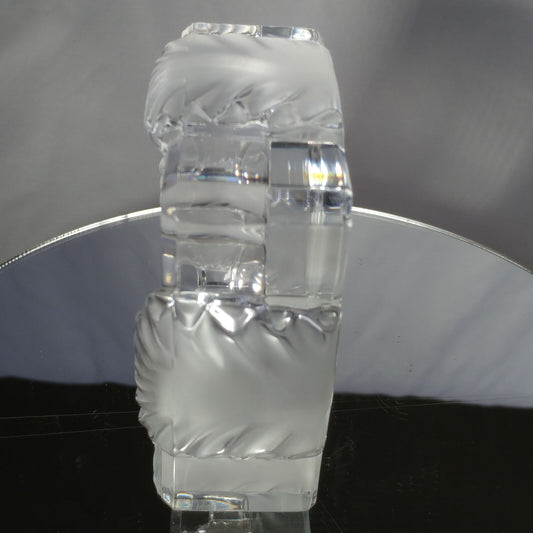 Lalique Ashtray Candy Dish Art Deco Corfou Pattern Crystal Vintage Rene Lalique