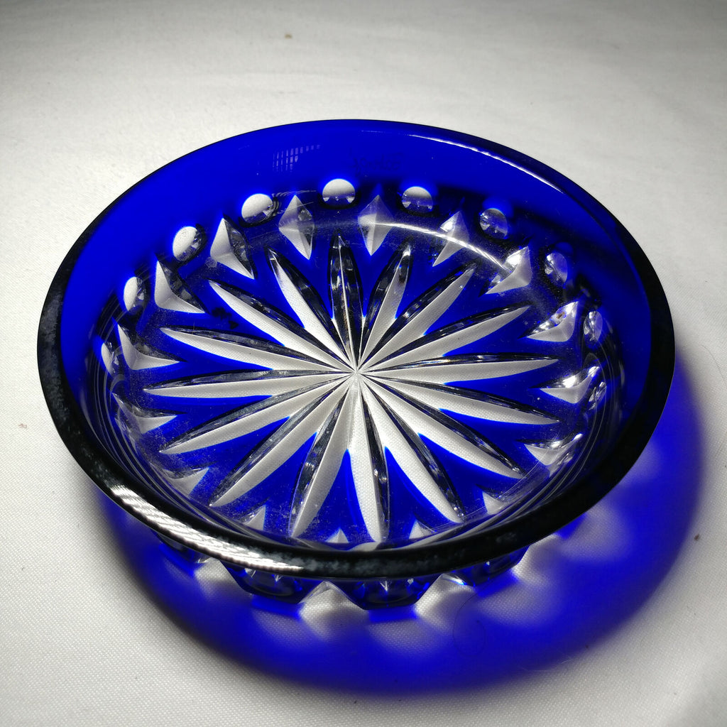 Faberge |  Wine Bottle Coaster | Blue Crystal | New in the Box