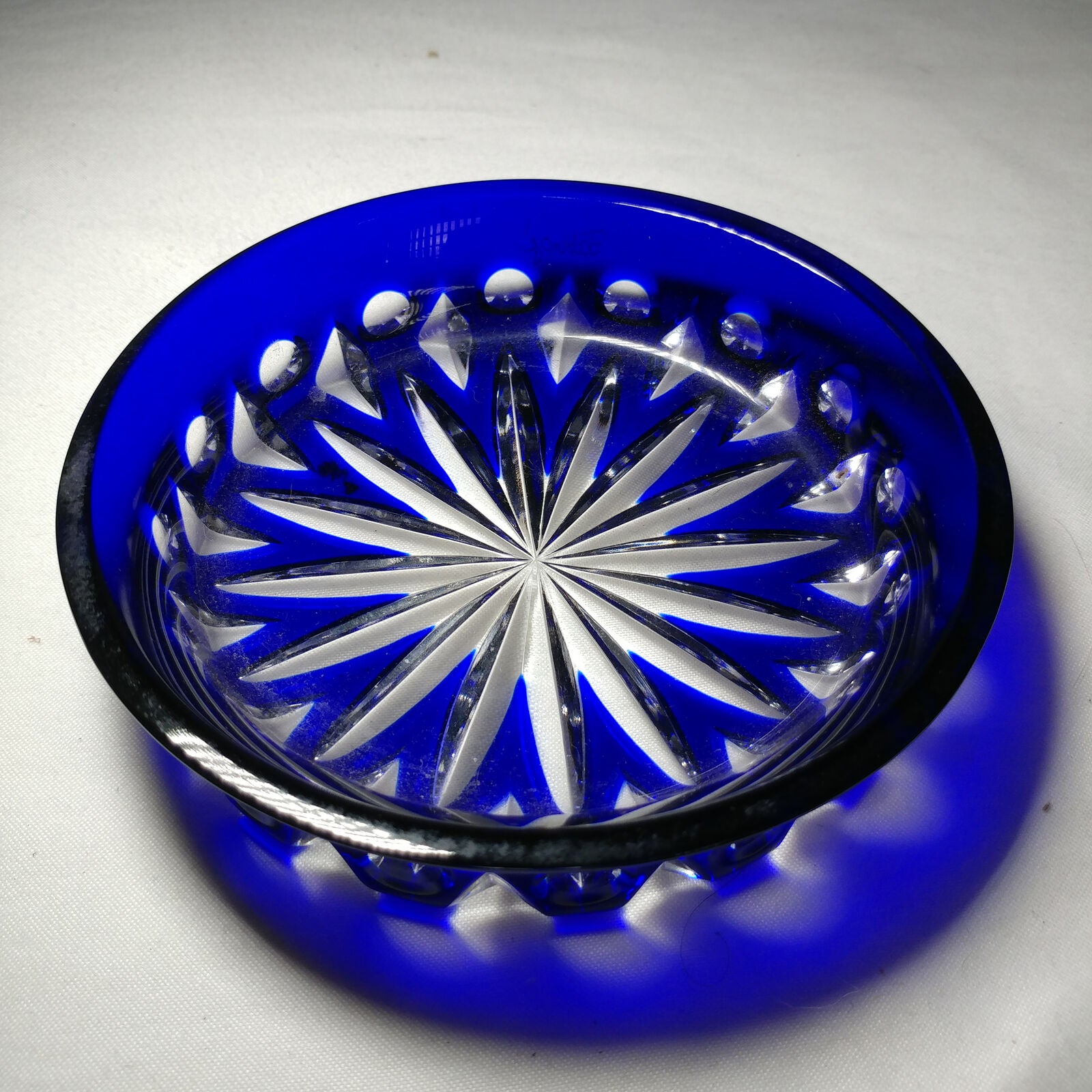 Faberge |  Wine Bottle Coaster | Blue Crystal | New in the Box