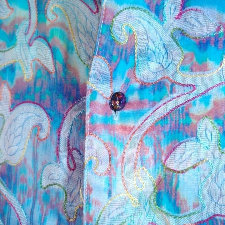 Robert Graham - Colorful Long Sleeve - Men's Medium Button Down Classic Fit