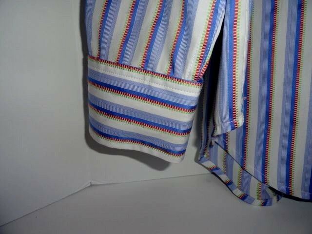 Robert Graham Fine Stripe Long Sleeve Shirt Size Medium